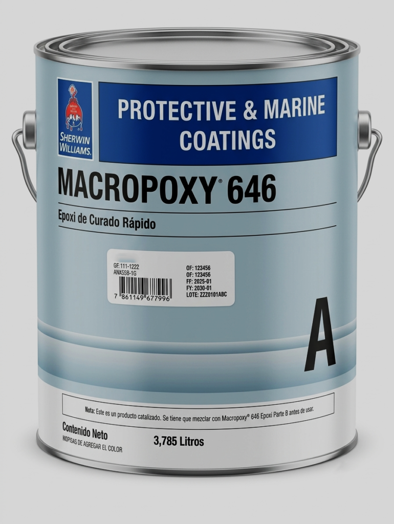 Mástique Epóxico Industrial Macropoxy 646 Fast Cure
